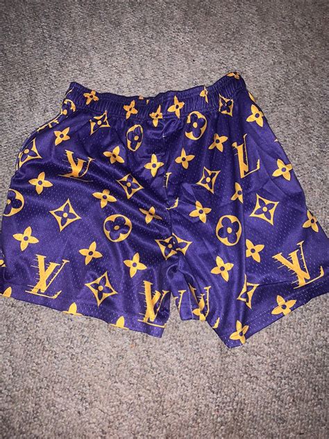 lv monogram shorts lakers|ladies monogram print jogging shorts.